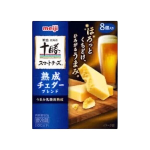 [Refrige]meiji Hokkaido Tokachi Smart Cheese Aged Cheddar Blend 8 pcs