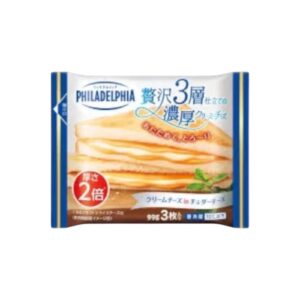 [Refrige]Morinaga Milk PHILADELPHIA Three-layer thick creamy cheese 99g