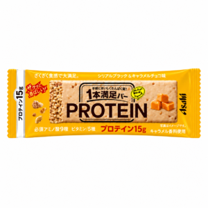 Asahi Ippon Manzoku Bar PROTEIN Baked Caramel 45g