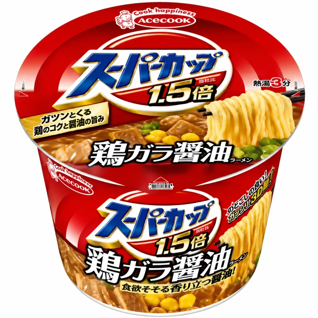 Acecook Super Cup 1.5x Soy Sauce Ramen 109g