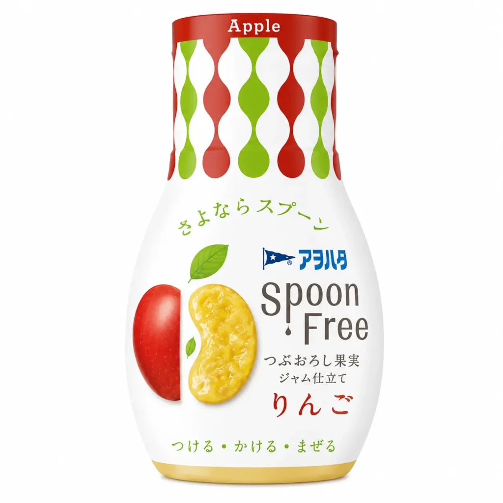 Aohata Spoon Free Jam Apple 165g