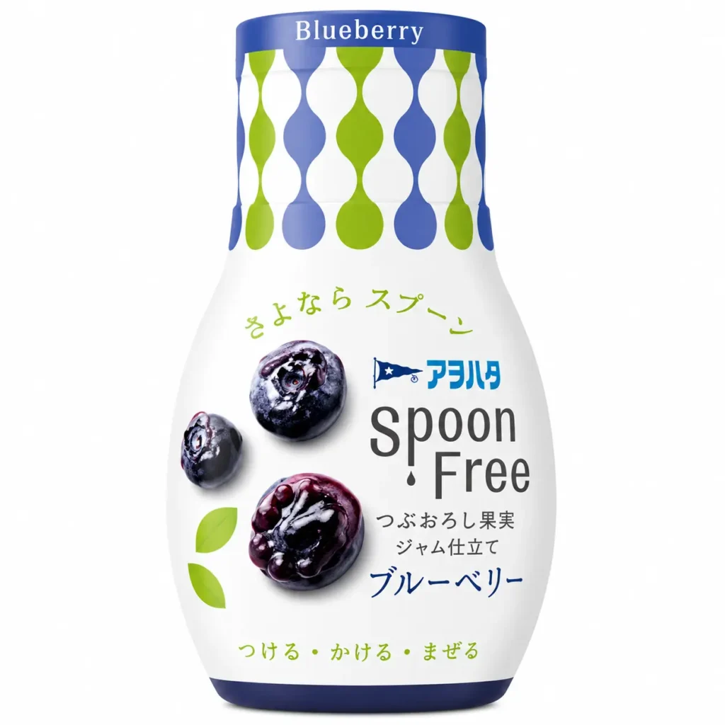 Aohata Spoon Free Jam Blueberry 165g