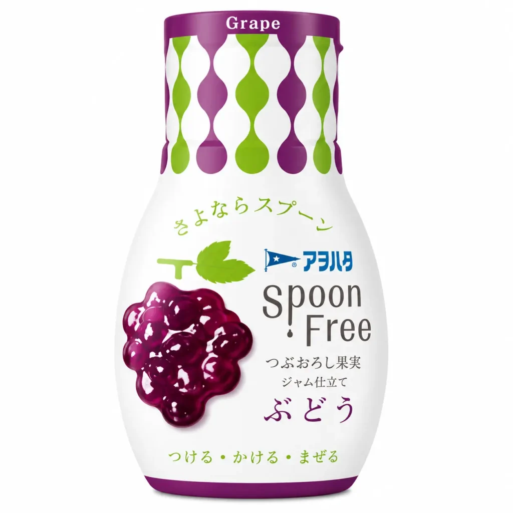 Aohata Spoon Free Jam Grape 165g