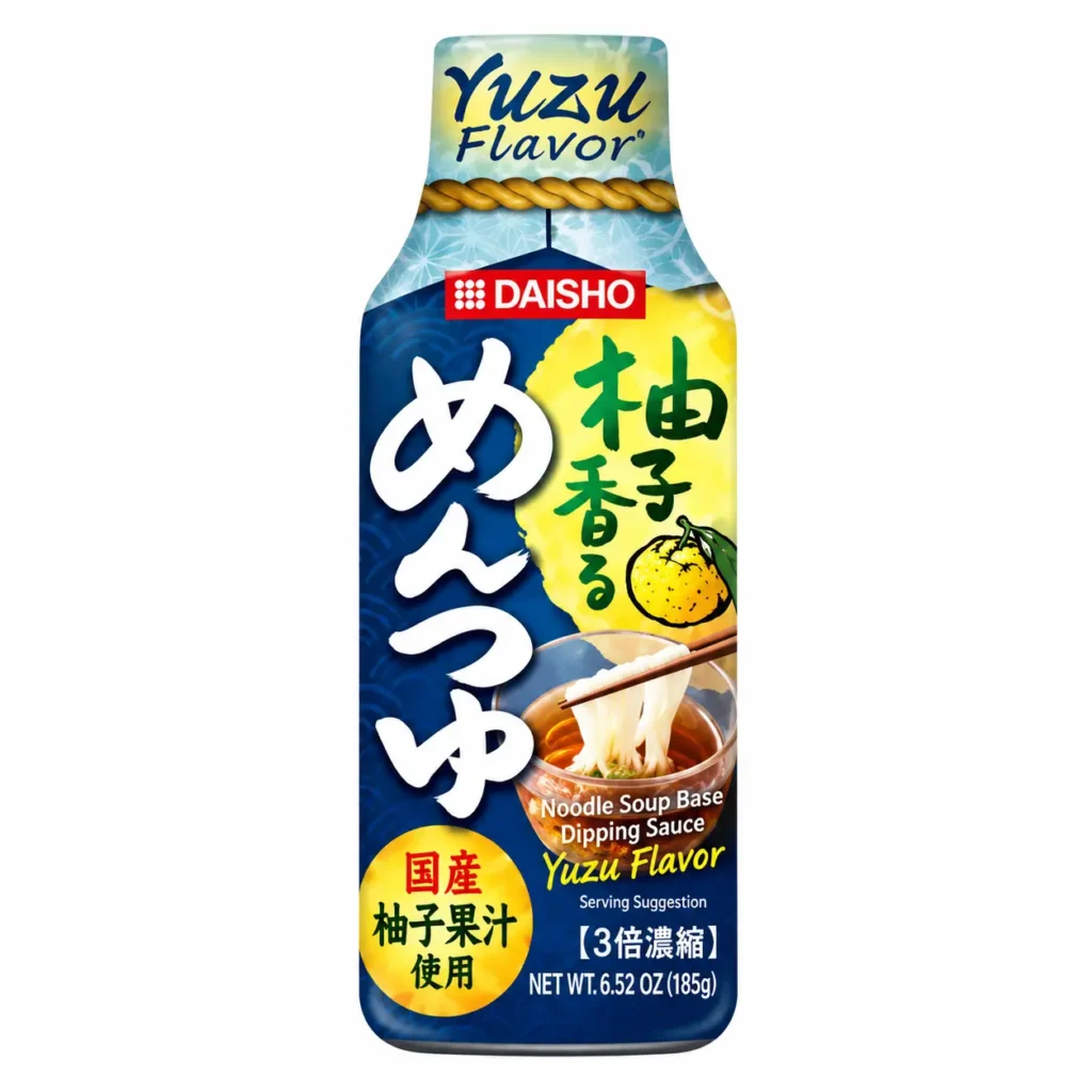 [EX]DAISHO Mentsuyu Noodle Dipping Sauce Yuzu Flavour 185g