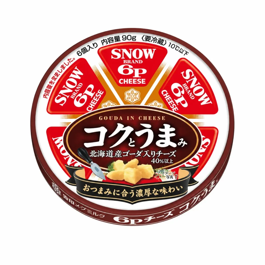 [Refrige]SNOW BRAND 6P GOUDA IN CHEESE 90g