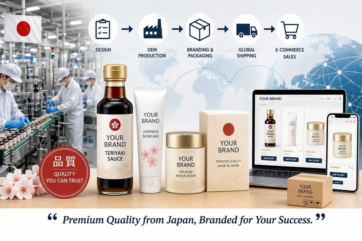 OEM Production in Japan for E-commerce Brands