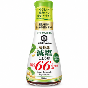 Kikkoman Super Less-Salt Soy Sauce Table Bottle 200ml
