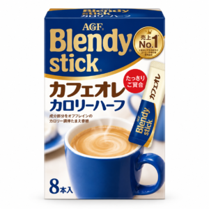 AGF Blendy Stick Cafe Au Lait Calorie Half 8pcs
